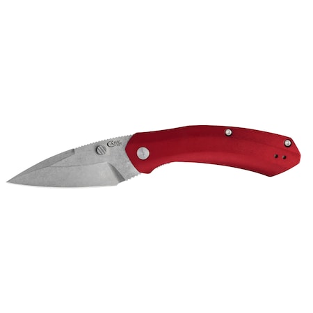 Case Cutlery Knife, Case Red Anodized Aluminum Westline S35VN Blade 36551